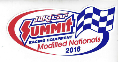 DIRT CAR SUMMIT MODIFIED NATIONALS 2016 DECAL RAT ROD TOOL BOX COOLER STICKER  