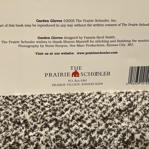 The Prairie Schooler - GUANTI DA GIARDINO libro n. 120 cartoncini originali Croce Santa - Foto 5 di 5
