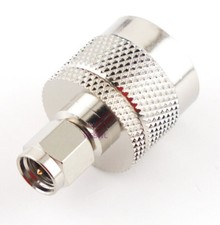 SMA Male to UHF Male Coax Adapter Connector - USA Ham Radio Seller