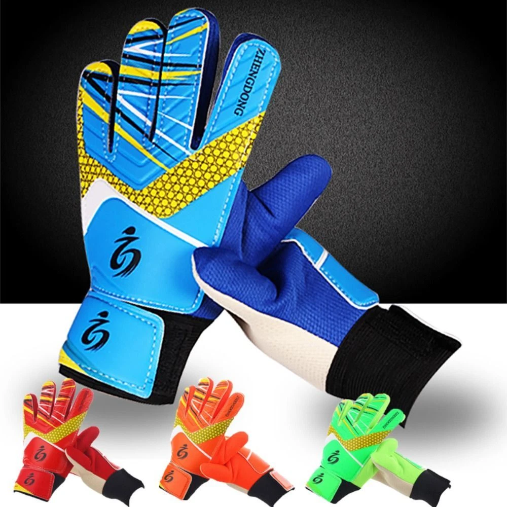 Latex Football Gloves Full Finger Protection Football Match Gloves