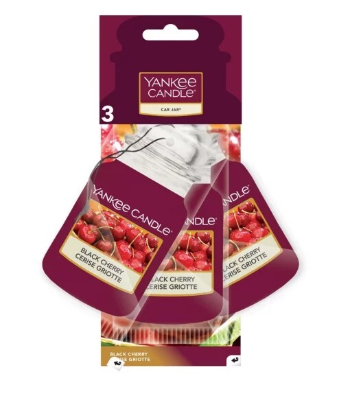 YANKEE CANDLE Car Jar Paper 3Pack Black Cherry