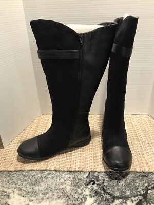 comfortview shoes women 7.5 W mid calf wide calf 16'' high black new in box