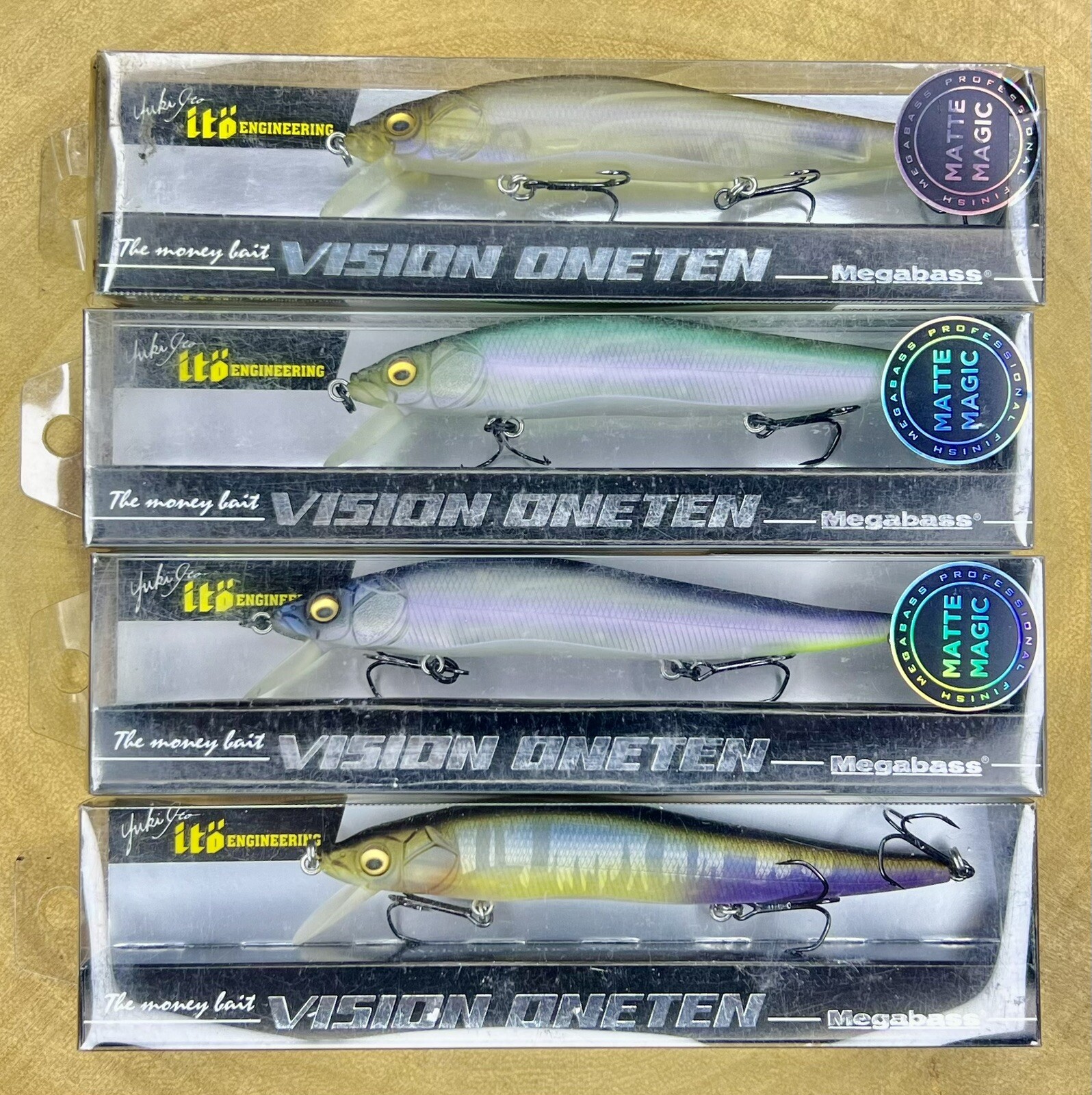 Megabass (Lot Of 4) Ito Vision OneTen & (Matte Series) Suspending Jerkbaits, NWT - Image 8