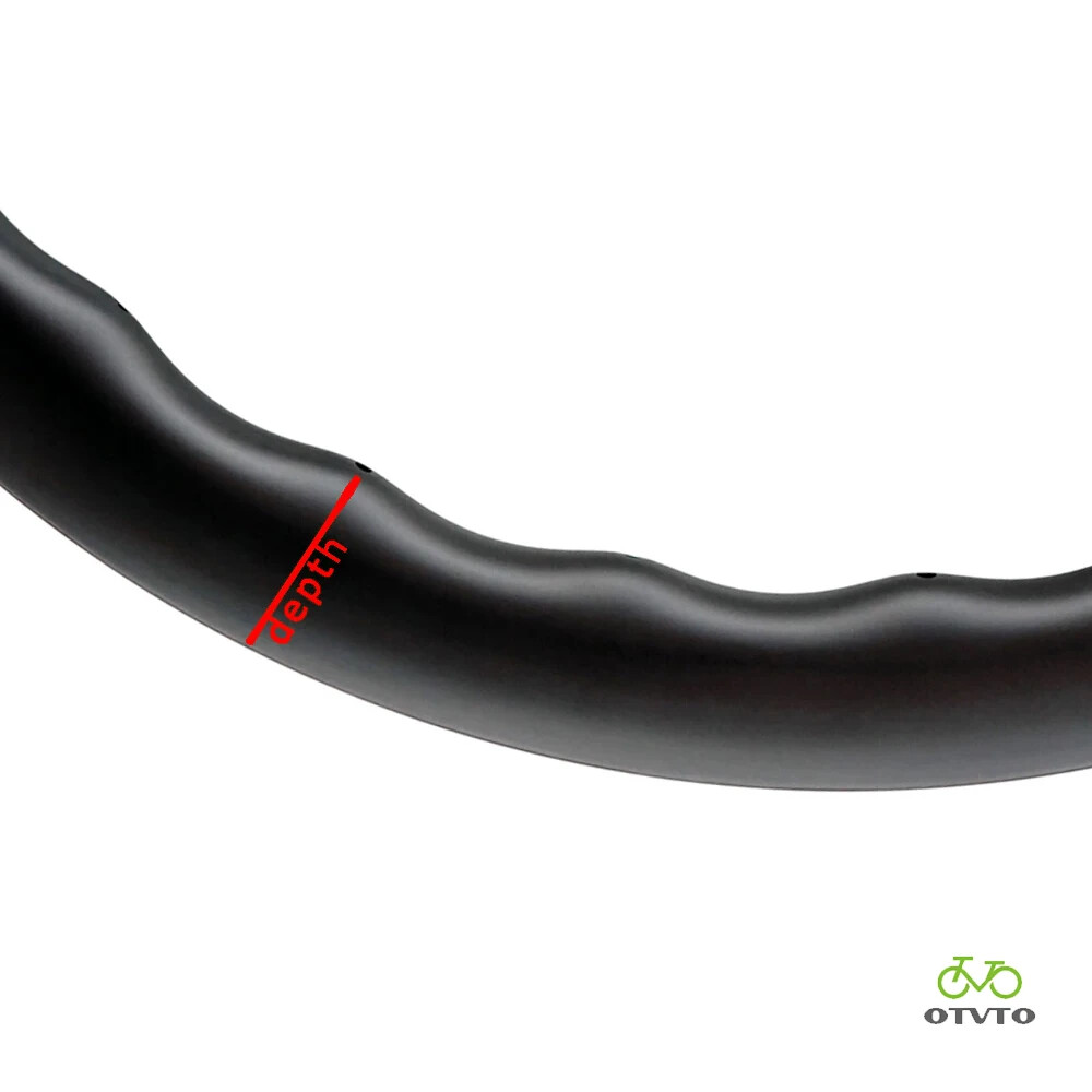 Cerchio Onda in Carbonio 700c per Bici da Strada foto 4