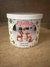 GOOSE CREEK 3-WICK CANDLE W/LID RUDOLPH THE RED NOSED REINDEER FAWN'D OF YOU!
