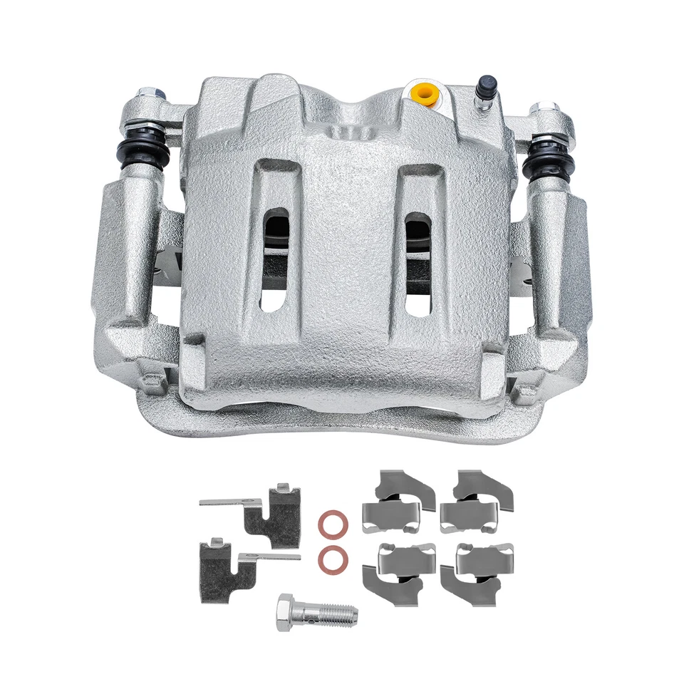 Kit de pinzas de disco delanteras y pastillas de freno de cerámica para Ford F-250 F-350 Super Duty Foto 3 de 4