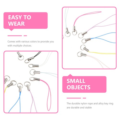 100 Pcs Doll Figure Pendant Phone Lanyard Wrist Cell Charm Cords - Photo 11/11