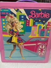 Vintage 1989 Rare Fashion Barbie Pink Vinyl Trunk