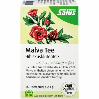 MALVATEE Hibiskusblütentee Bio Salus Filterbeutel 15 St PZN09002377
