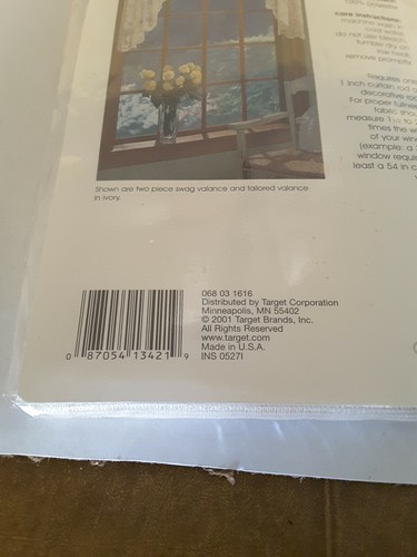 Target Home COTTAGE ROSE LACE Collection Tailored Window Valance 60" × 18" NEW - Picture 8 of 8