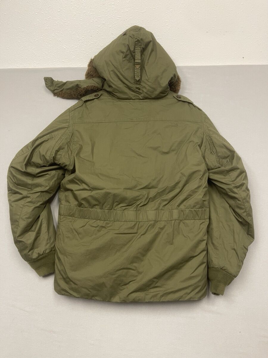 Eddie Bauer B-9 3155 Hooded Military Parka Coat Men's L SZ Eddie Bauer B-9 3155 Hooded Military Parka Coat Men's L SZ