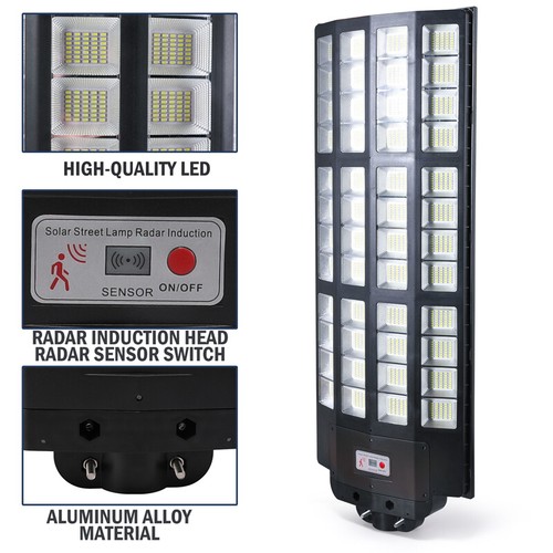Commercial 9900000LM Solar Street Light LED IP67 Radar PIR Sensor Road Lamp+Pole - Picture 28 of 100