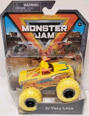  Monster Jam 1/64 El Toro Loco  Overcharged YELLOW~ Series 37~ 2024. NEW!
