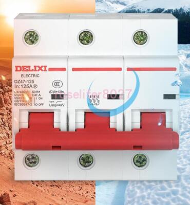 Disjoncteur DELIXI DZ47LE-125 100A 4P (4 Pôles) - Neuf Sous Blister - Pour Tableau électrique