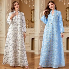 Women Muslim Abaya Long Robes Evening Kaftan Moroccan Maxi Dress Turkey Dresses