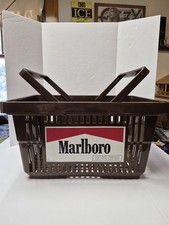 Vintage Marlboro Shopping Basket Brown Plastic Tobacco Advertising Philip Morris