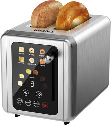   Touch Screen Toaster 2 Slice, Stainless Steel Digital Timer Toaster, 6 Bread T