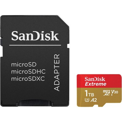 SanDisk microSD card 1TB microSDXC Extreme + adapter SDSQXAV-1T00-GN6MA