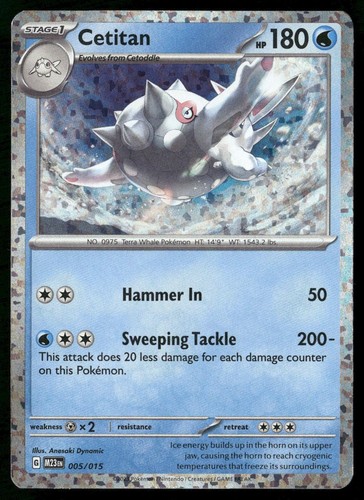 Cetitan 005/015 holo Promo McDonald's Collection 2023 Pokemon NM/M