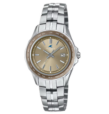 Unused CASIO OCEANUS OCW-S40-5AJF Beige Solar Titanium Women Watch in Box