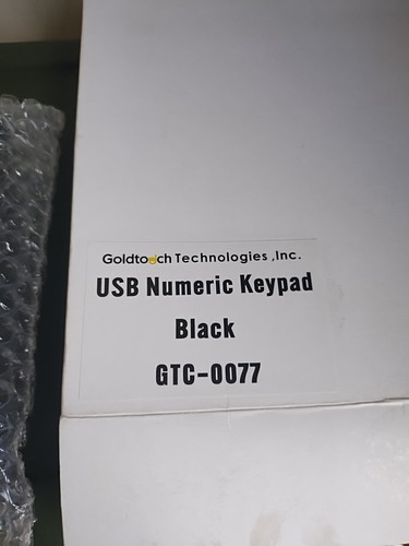 Goldtouch GTC-0077 USB Numeric Keypad Black - Picture 6 of 6