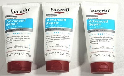 3PK EUCERIN ADVANCED REPAIR HAND CREAM For VERY DRY SKIN  2.7each