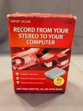 Xitel Inport Deluxe Stereo To PC Recording Kit Cassette LP Other Music Converter
