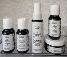 Bondi Boost HG Hair Care Travel Set Shampoo Conditioner Mask Spray Rinse 5 Pc
