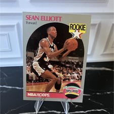 1990-91 NBA Hoops Sean Elliott San Antonio Spurs #267 Rookie Base Set Card
