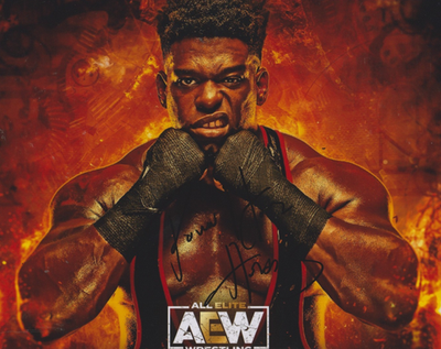 #ad Powerhouse Hobbs **HAND SIGNED** 8x10 photo AUTOGRAPHED AEW GBP 24.99