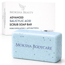 Salicylic Acid Scrub Soap With 8 Active Ingredients For Acne Dark Spot Cleanser