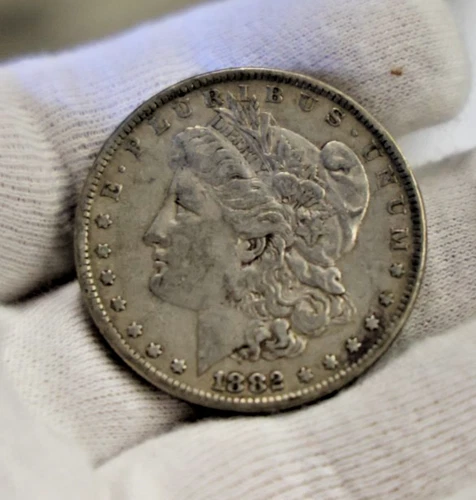 1882 US Morgan Silver Dollar $1 XF