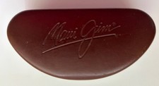Maui Jim Brown Faux Leather Hard Shell Sunglasses Case -  CASE ONLY  
