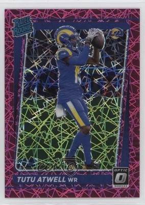 2021 Donruss Optic Rated Pink Velocity Prizm 27/79 Tutu Atwell Rookie RC f1i