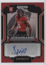 2025 Panini Prizm Draft Picks Red 108/399 Xzavier Henderson #DPA-XHN Auto 1w9