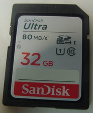 SANDISK ULTRA 80 MB/s 32GB MEMORY CARD SD CARD