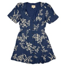 Sezane Paris Flora Pattern Dress Womens Sundress Size 34