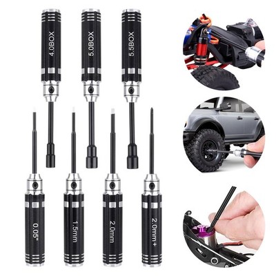 7Pcs Hex & Nut Screwdriver Driver RC Repair Tool Kit for 1/10 Crawler Car Truck