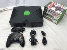 Original Xbox Bundle/2 Controllers/10 Games/Pitfall/Halo Combat Evolved/Pinball