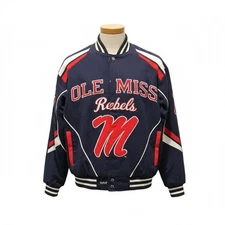 Ole Miss Rebels Franchise Club Spirit Twill Jacket Meduim NWOT
