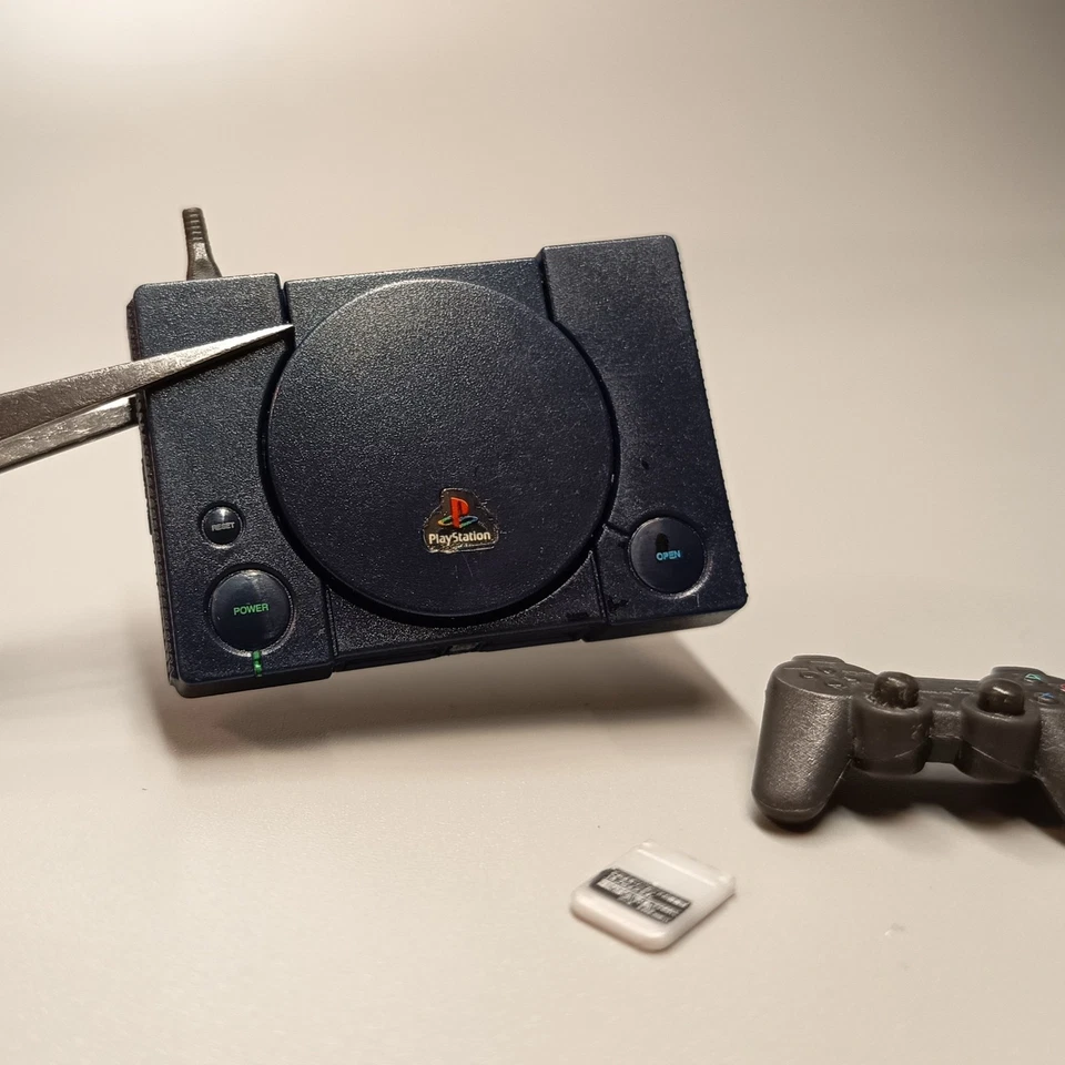 Consola de Juegos PlayStation Escala 1/6 Negra 12" Figura Accesorios Juguete Casa de Muñecas Foto 2 de 4