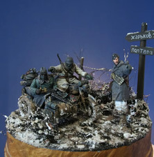 1/35 Resin Figure German crew WW2 3 Figures Unassembled Unpainted