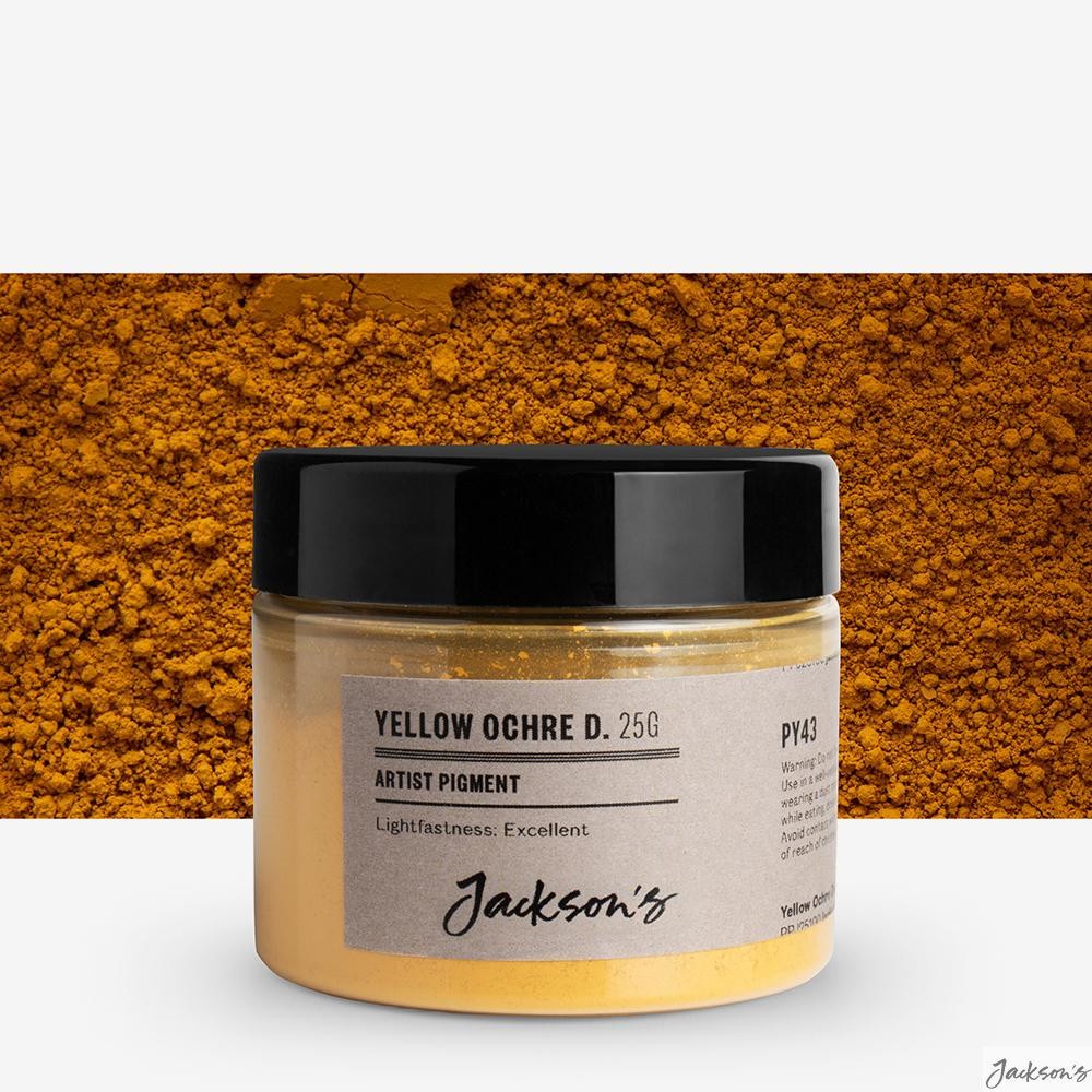 Jackson's : Artist Pigment : Yellow Ochre Deep PY43 : 25g (in 50ml Jar)