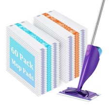 60 Pack Disposable Mop Pad Refills Compatible with Swiffer Wet Jet, Thick Wet...