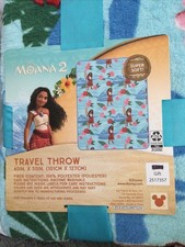 Disney Moana 2 w/ Pua Fleece 40 x 50 Travel T...