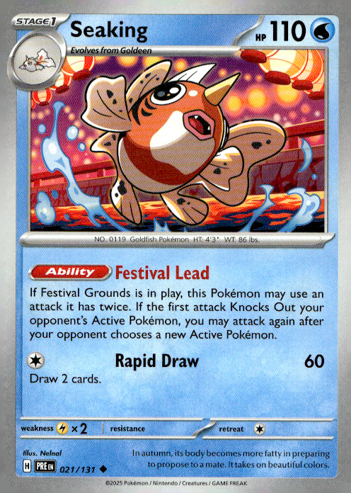 Seaking Uncommon SV: Prismatic Evolutions 021/131 NM