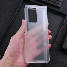 Per Samsung Galaxy Z Fold 2 5G custodia antiurto, sottile, rigida, opaca, trasparente