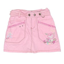 Vintage 2000s 00s Girls Unfabulous Pink Denim Skirt Skort Sz 12