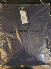 Vineyard Vines Men's Nautical Navy Clean Fleece Hoodie Size Large L - NEW