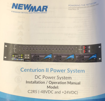 Newmar Centurion II DC Power System DC to DC Converter C2RS -48VDC +24VDC
